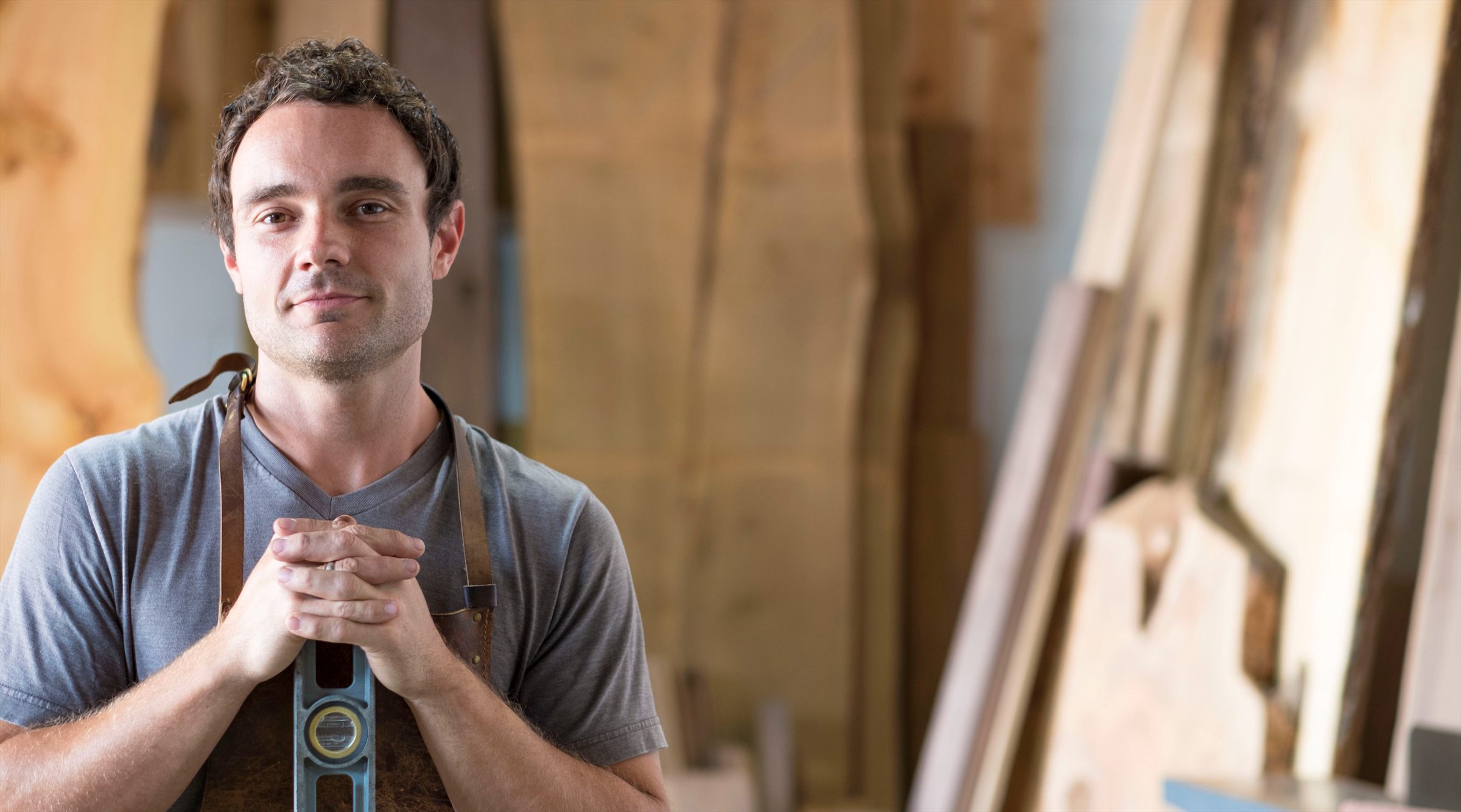 An owner in their workshop